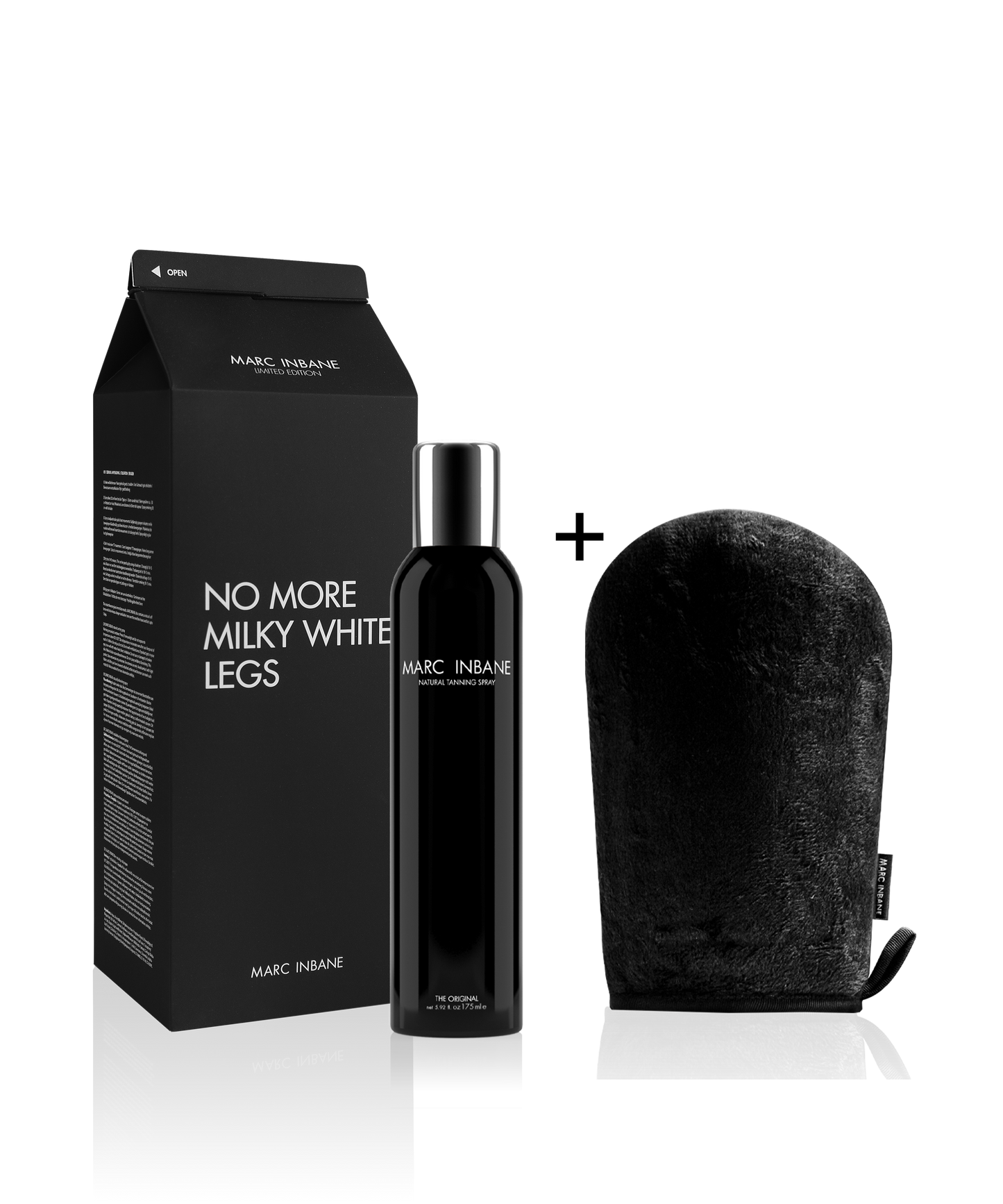 No More Milky White Natural Tanning Spray + GRATIS Glove