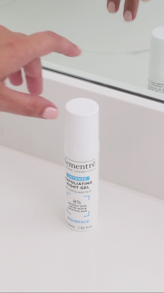 8% Glycolic, Lactic &amp; Salicylic Acids Intense Exfoliating Night Gel